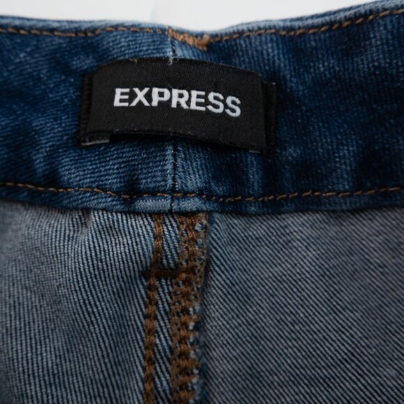 EXPRESS Modern Straight Super High Rise jeans size S - Picture 2 of 8